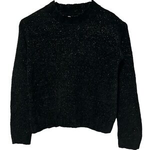 MELROSE AND MARKET NWT Black Chenille Sparkle Sweater M (8/10)